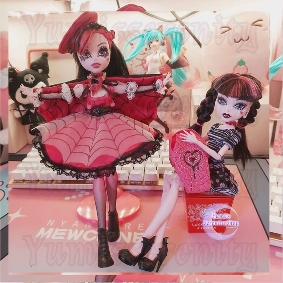 SOLDHaunt Couture Draculaura HANDMADE Doll DESS SET (READ DESCRIPTION) - Picture 3 of 5